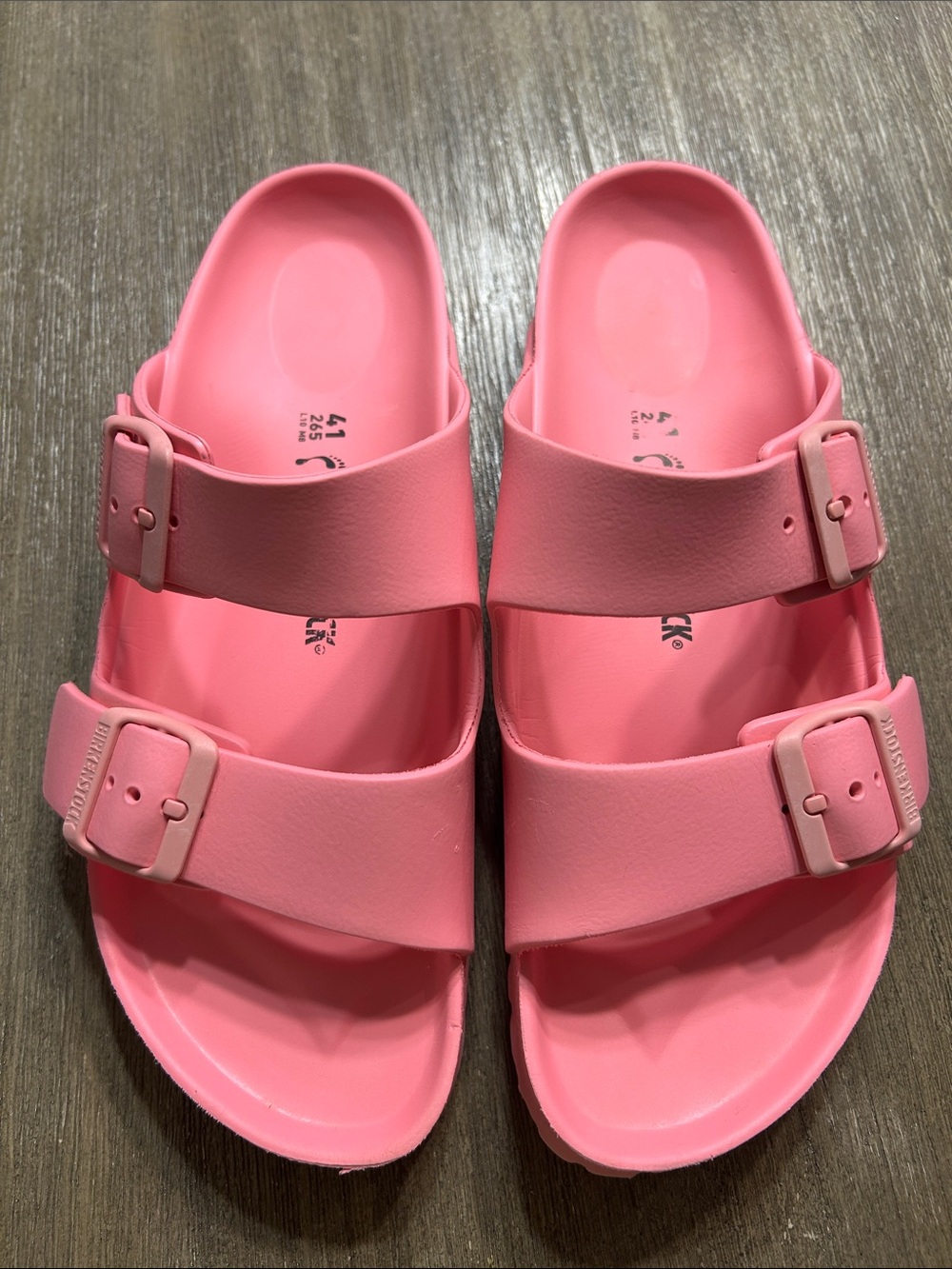 Birkenstock arizona EVA sandals Women Color Pink, Sz. Women 10, Men8.